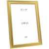 Cornice per foto Deknudt S244 oro 20x30 cm con profilo a rilievo e supporto da appoggio