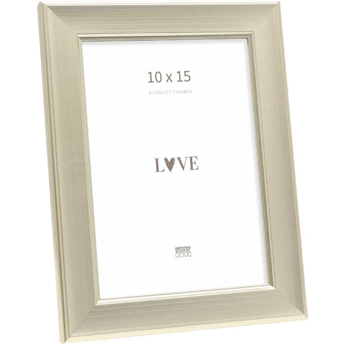 Cornice per foto Deknudt S244 argento 10x15 cm con profilo a becco doca