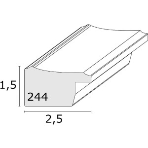 Cornice per foto Deknudt S244 argento 10x15 cm con profilo a becco doca