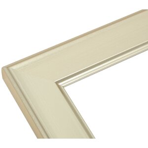 Cornice per foto Deknudt S244 argento 20x30 cm con profilo a becco di pavone e backboard in MDF