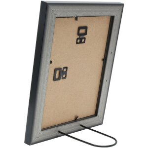 Cornice per foto Deknudt S244 Bronzo 15x20 cm media larghezza profilo a becco di pavone finitura legno