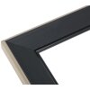Cornice per foto Deknudt S244 nera con bordo argento 15x20 cm