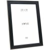 Cornice per foto Deknudt S244 nera con bordo argento 20x30 cm