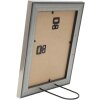 Cornice per foto Deknudt S244 nera con bordo argentato 21x29,7 cm