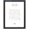 Cornice per foto Deknudt S244 nera con bordo argento 30x40 cm