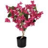 Albero decorativo Bougainvillea Clayre & Eef 30x30x90 cm fiori rosa foglie verdi