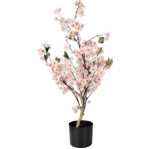 Albero decorativo con fiori di ciliegio Clayre & Eef 30x30x90 cm Rosa Marrone