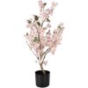 Albero decorativo con fiori di ciliegio Clayre & Eef 30x30x90 cm Rosa Marrone