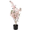 Albero decorativo con fiori di ciliegio Clayre & Eef 30x30x90 cm Rosa Marrone