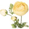 Fiore artificiale Ranuncolo Clayre & Eef 6x10x52 cm Giallo-Verde
