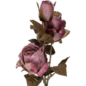 Decorazione ramo con fiori Clayre & Eef Viola-Verde 12x12x70 cm