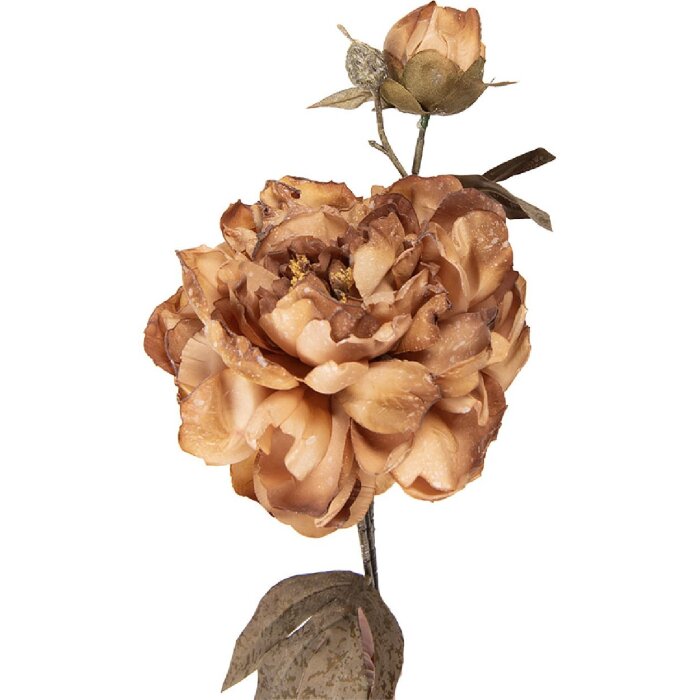 Decorazione ramo con fiori Clayre & Eef Marrone-Verde 14x17x73 cm