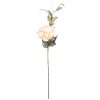 Decorazione floreale Clayre & Eef 5PL0244BE ramo con fiori beige e verde 14x14x78 cm