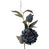 Decorazione ramo con fiori Clayre & Eef 5PL0244BL Blu-Verde 14x14x78 cm