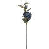 Decorazione ramo con fiori Clayre & Eef 5PL0244BL Blu-Verde 14x14x78 cm