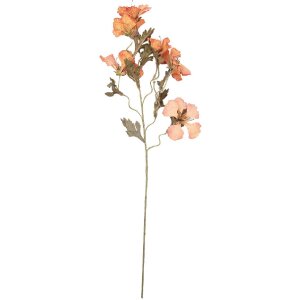 Decorazione ramo con fiori Clayre & Eef Arancione e Verde 8x20x82 cm