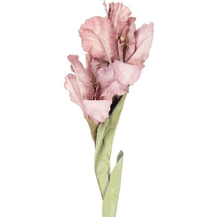 Decorazione Clayre & Eef 5PL0256P ramo con fiori rosa-verde 10x18x85 cm