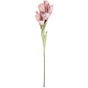 Decorazione Clayre & Eef 5PL0256P ramo con fiori rosa-verde 10x18x85 cm