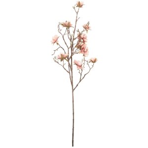 Decorazione floreale Clayre & Eef 5PL0259 ramoscio con fiori rosa e marrone 15x20x90 cm