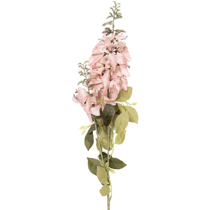 Decorazione ramo con fiori Clayre & Eef Rosa Verde 10x13x100 cm