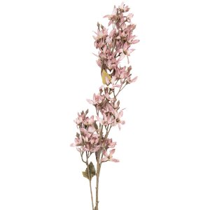 Decorazione Clayre & Eef 5PL0265P ramo con fiori rosa-marrone 10x10x95 cm