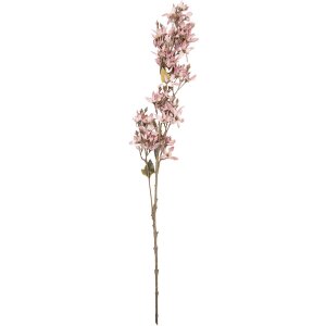 Decorazione Clayre & Eef 5PL0265P ramo con fiori rosa-marrone 10x10x95 cm