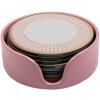 Sottopetti Clayre & Eef Set 8 Ø 10x4 cm Beige Rosa
