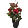 Clayre & Eef 6PL0413R Kunstpflanze Rosen 20x20x55 cm