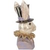 Statua decorativa conica di coniglio Clayre & Eef 6PR5965 beige 14x12x27 cm