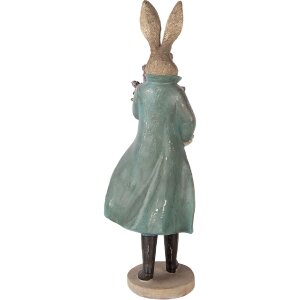 Decorazione coniglio dorato Clayre & Eef 17x15x53 cm