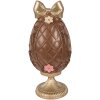 Decorazione uovo con coniglio Clayre & Eef marrone-gold Ø 12x26 cm