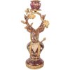 Stendino per candele Cervo lilla-gold Clayre & Eef 14x11x31 cm