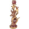 Stendino per candele Cervo lilla-gold Clayre & Eef 14x11x31 cm