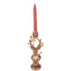 Stendino per candele Cervo lilla-gold Clayre & Eef 14x11x31 cm