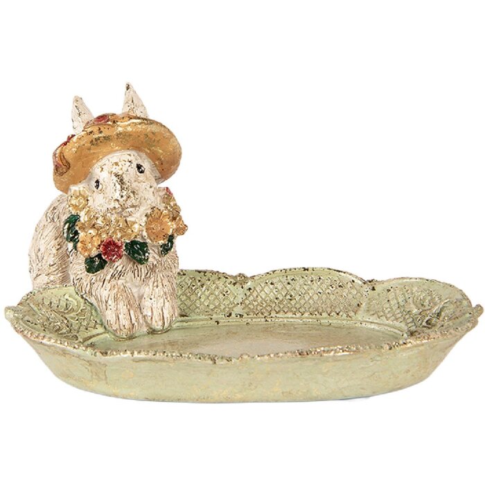 Scalinata decorativa con coniglietto Clayre & Eef Beige 14x11x8 cm