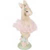 Clayre & Eef 6PR6078 Dekoration Kaninchen Beige-Rosa 10x9x27 cm