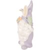 Decorazione nano Clayre & Eef 6PR6079 16x10x30 cm Bianco con accenti viola