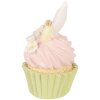 Decorazione Cupcake Clayre & Eef Rosa e Verde Ø 7x13 cm