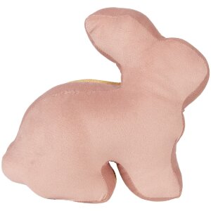 Stopper porta a forma di coniglio Clayre & Eef rosa oro 29x10x27 cm