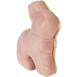 Stopper porta a forma di coniglio Clayre & Eef rosa oro 29x10x27 cm