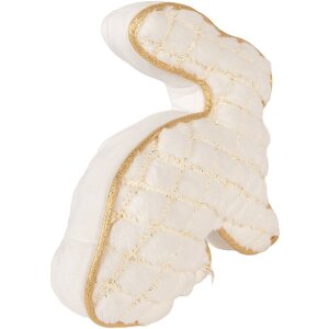 Portautile coniglio Clayre & Eef bianco con dettagli dorati 29x10x27 cm