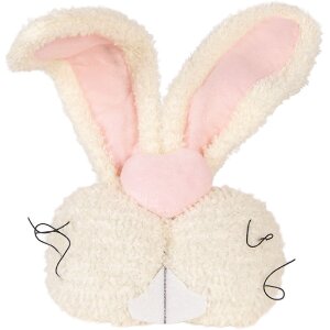 Cuscino decorativo coniglio Clayre & Eef Beige e Rosa 18x10x35 cm