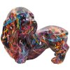 Figura decorativa Bassotto Psyco Mauro Ferretti multicolore polyresin 20x14x16,5 cm
