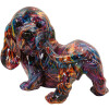 Figura decorativa Bassotto Psyco Mauro Ferretti multicolore polyresin 20x14x16,5 cm