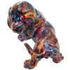 Figura decorativa Bassotto Psyco Mauro Ferretti multicolore polyresin 20x14x16,5 cm