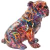 Statua decorativa BULL DOG PSYCO Mauro Ferretti 21,5x15,5x21 cm