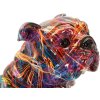 Statua decorativa BULL DOG PSYCO Mauro Ferretti 21,5x15,5x21 cm