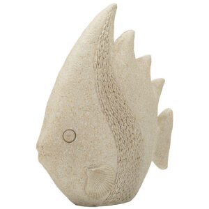 Figura decorativa pesce sabbia Mauro Ferretti 25,3x8,6x24,5 cm Beige