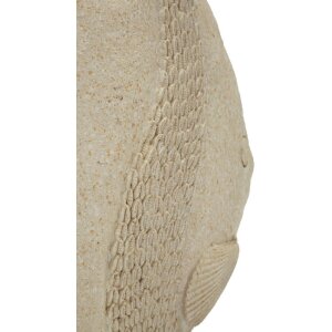 Figura decorativa pesce sabbia Mauro Ferretti 25,3x8,6x24,5 cm Beige