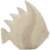 Figura decorativa pesce sabbia Mauro Ferretti 25,3x8,6x24,5 cm Beige